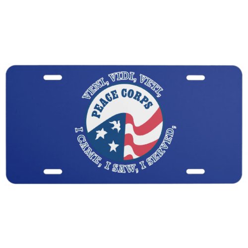 Peace Corps License Plate