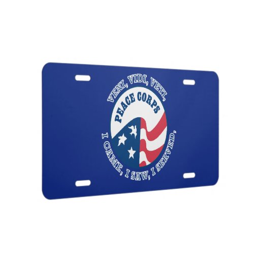 Peace Corps License Plate | Zazzle