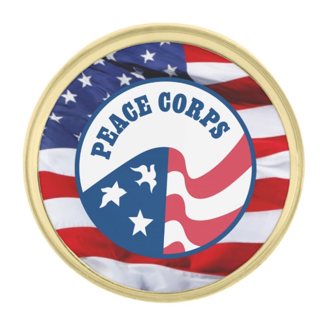 Peace Corps Shield Lapel Pin (Front)