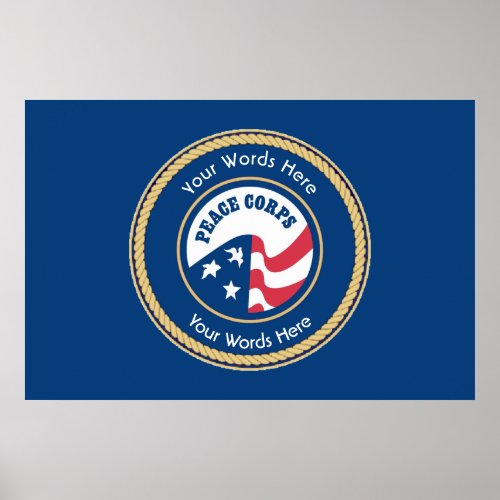 Peace Corps Universal Rope Shield Poster