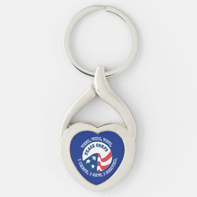 Peace Corps VVV Shield Keychain (Front)