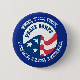 Peace Corps VVV Shield Pinback Button