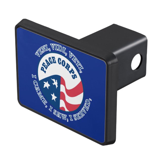 Peace Corps VVV Shield Tow Hitch Cover (Top Right)