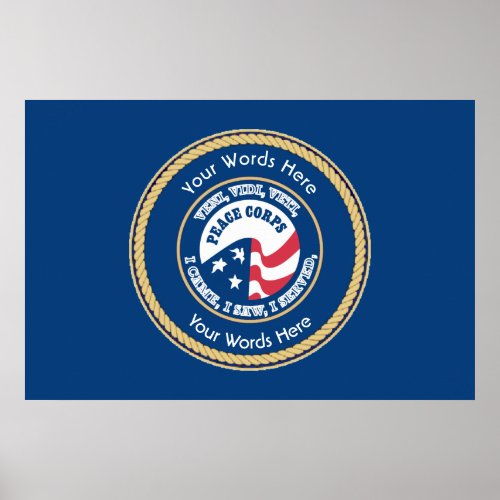 Peace Corps VVV Universal Shield Poster