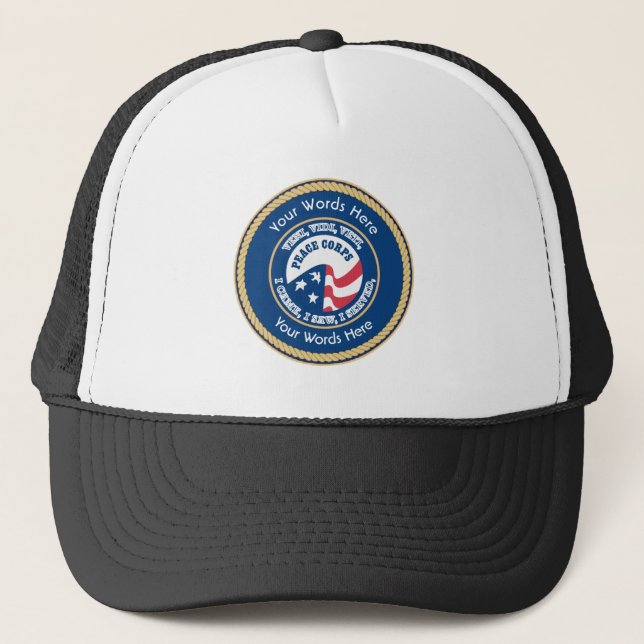 Peace Corps VVV Universal Shield Trucker Hat (Front)