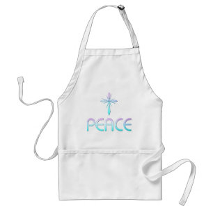 Peace Cross Christian Adult Apron