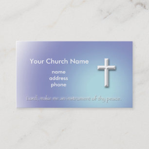 Peace Cross Christian Business Card