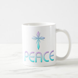 Peace Cross Christian Coffee Mug