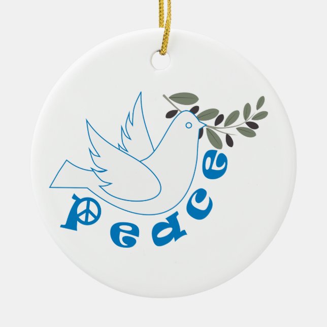 Peace custom ornament (Front)