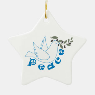 Peace custom ornament