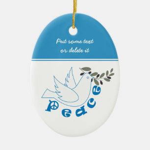 Peace custom ornament