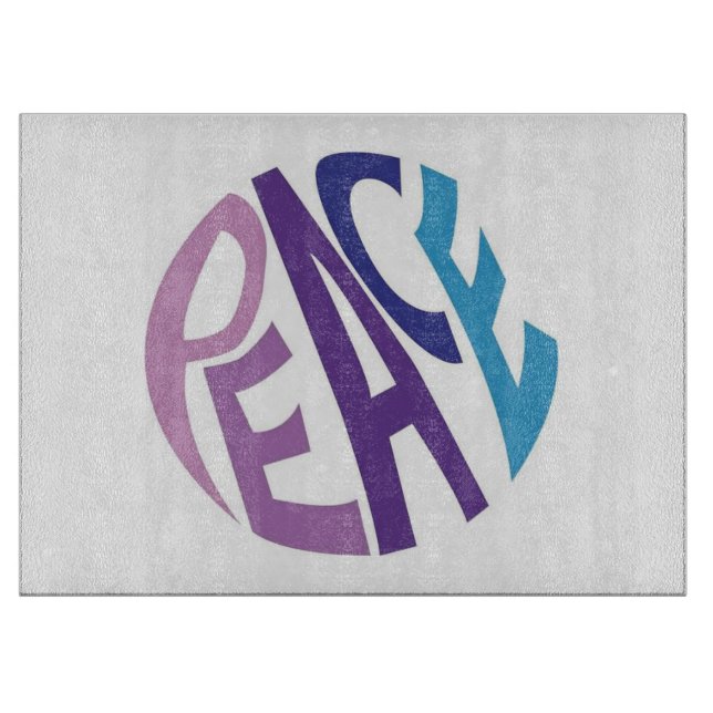 PEACE  CUTTING BOARD (Front)
