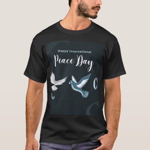 Peace day t shirt design 