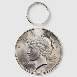 Peace Dollar Key Chain