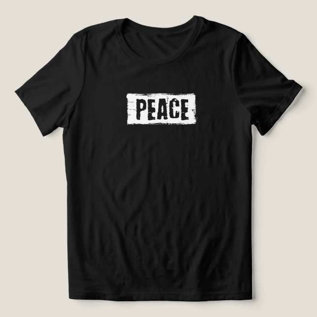 Peace Double Sided  Tri-Blend Shirt (Design Front)