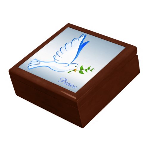 Peace Dove Blue Keepsake Gift Box