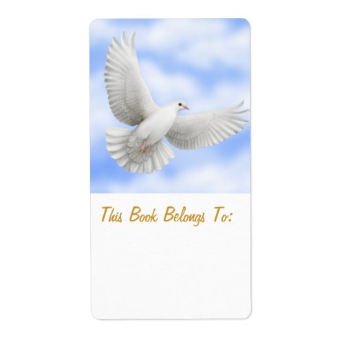 Peace Dove Bookplate