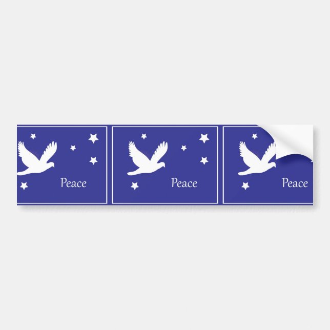 Peace Dove Bumper Sticker (Front)