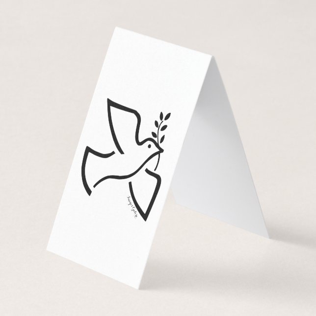 Peace Dove Business Card (Front)
