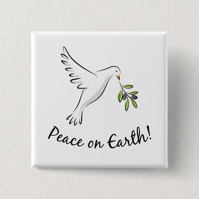 Peace dove button (Front)