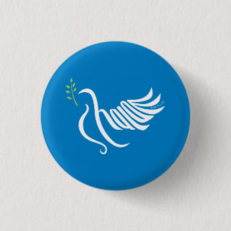 Peace Dove Button Shalom