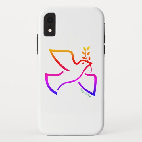 Peace Dove iPhone XR Case