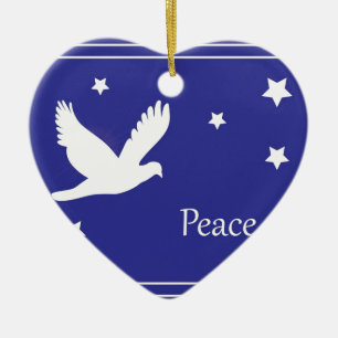 Peace Dove Ceramic Ornament