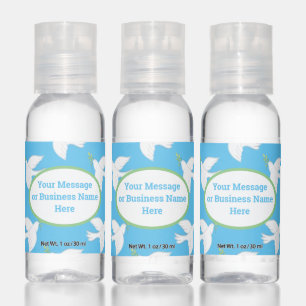 Peace Dove Christian Church Logo Message Name Hand Sanitizer