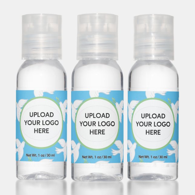 Peace Dove Christian Church Logo Message Name Hand Sanitizer (Set)