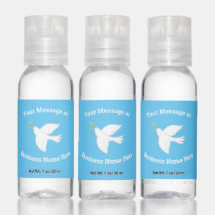 Peace Dove Christian Church Logo Message Name Hand Sanitizer