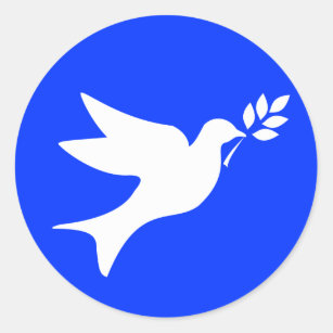 Peace Dove Classic Round Sticker