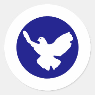 Peace Dove Classic Round Sticker