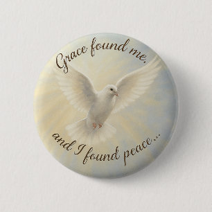 Peace Dove Custom Button Design...