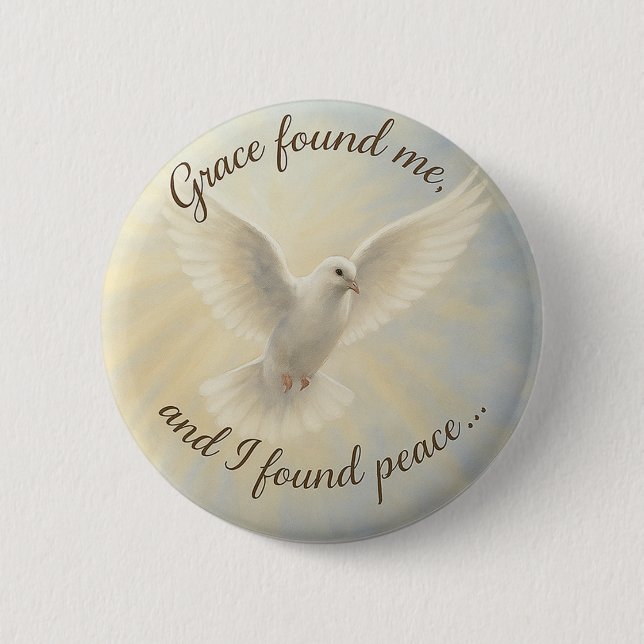 Peace Dove Custom Button Design... (Front)