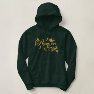 Peace Dove Embroidered Hoodie
