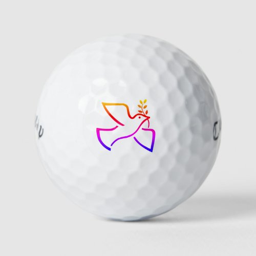 Peace Dove Golf Balls