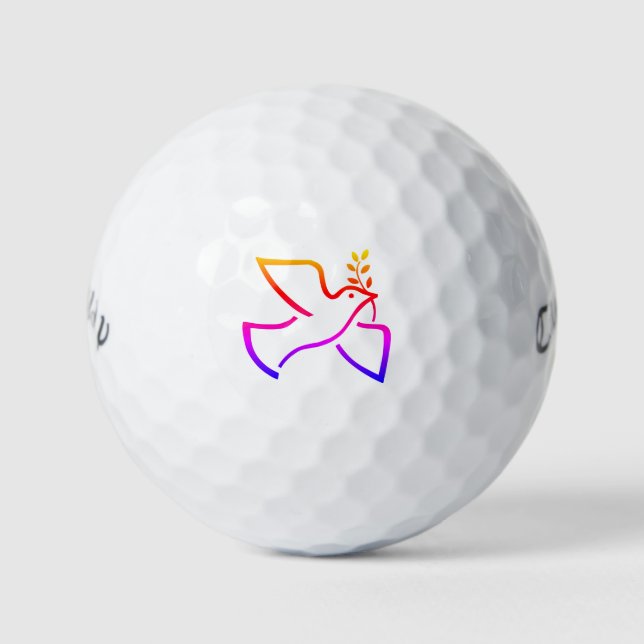 Peace Dove Golf Balls (Front)