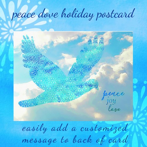 Peace Dove Happy New Year Postcard