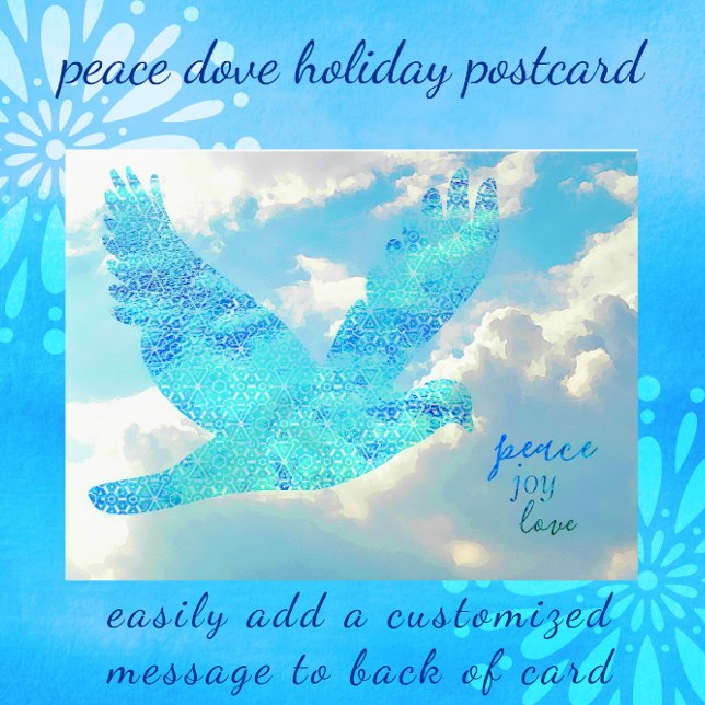 Peace Dove Happy New Year Postcard (Creator Uploaded)