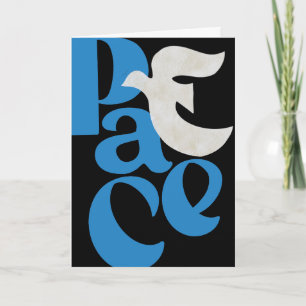 PEACE Dove Holiday Folded Greeting Card