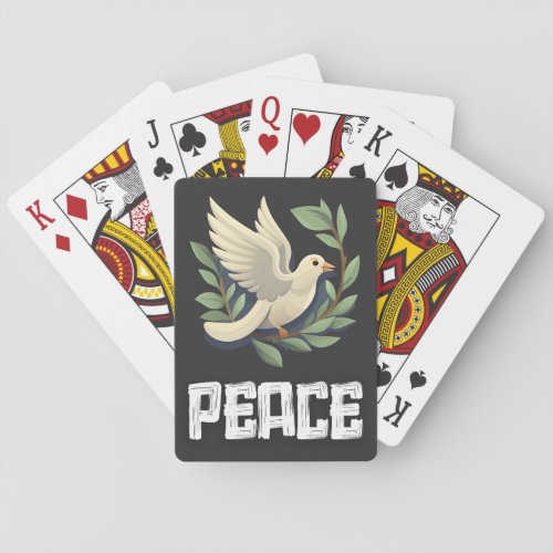 PEACE DOVE Justice Takes Flight _ سلام Poker Cards