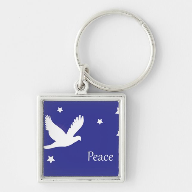 Peace Dove Keychain (Front)