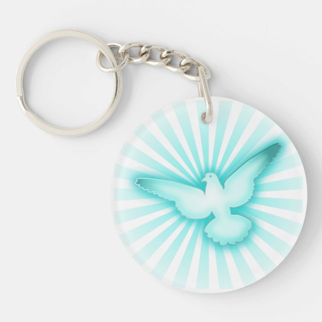 Peace dove keychain (Front)