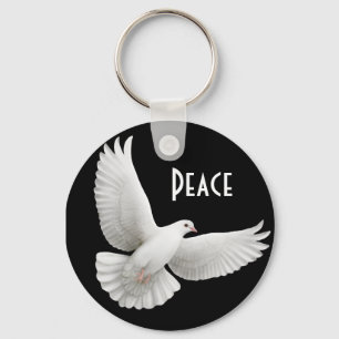 Peace Dove Keychain