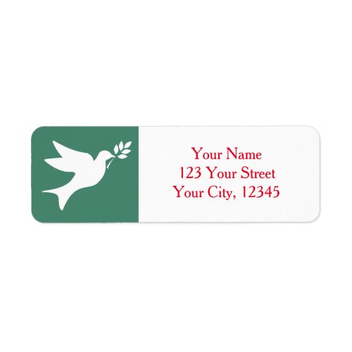 Peace Dove Label