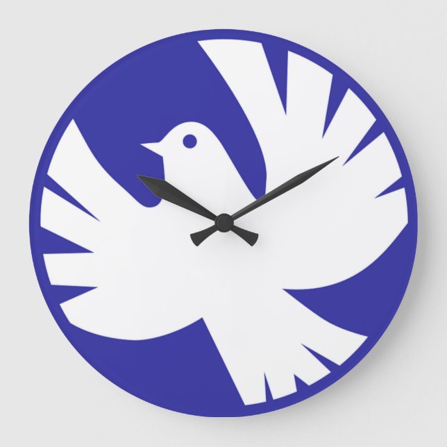 PEACE DOVE LARGE CLOCK (Front)