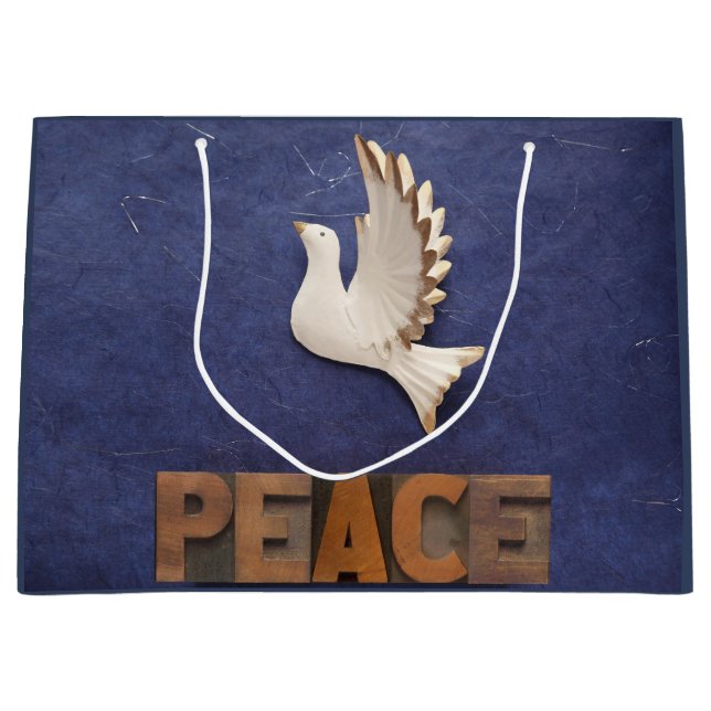 Peace dove large gift bag (Front)