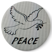 Peace Dove Logo Button