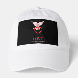 Peace Dove & Love Heart Pulse Graphic Tee Hat