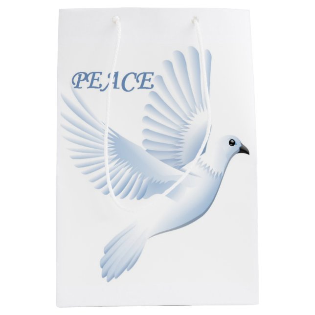 PEACE DOVE MEDIUM GIFT BAG (Front)